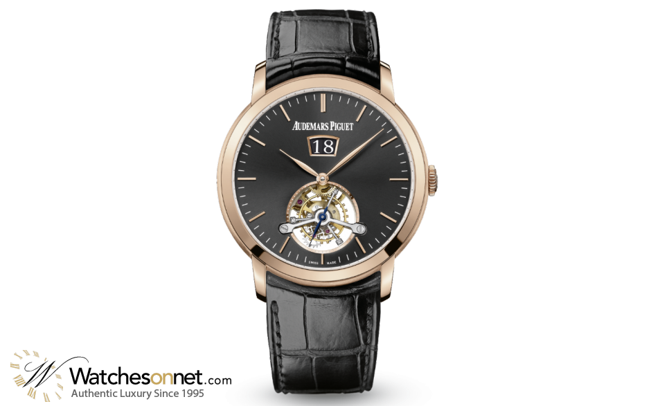 Audemars Piguet Jules Audemars  Tourbillon Men's Watch, 18K Rose Gold, Black Dial, 26559OR.OO.D002CR.01