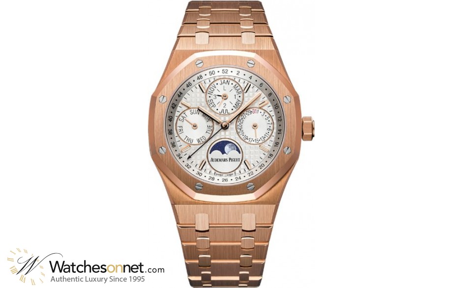 Audemars Piguet Royal Oak Offshore  Automatic Men's Watch, 18K Rose Gold, Silver Dial, 26574OR.OO.1220OR.01