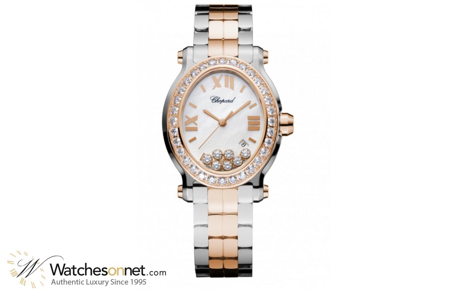 Chopard Happy Diamonds  Quartz Women's Watch, Stainless Steel, Mother Of Pearl Dial, 278546-6004
