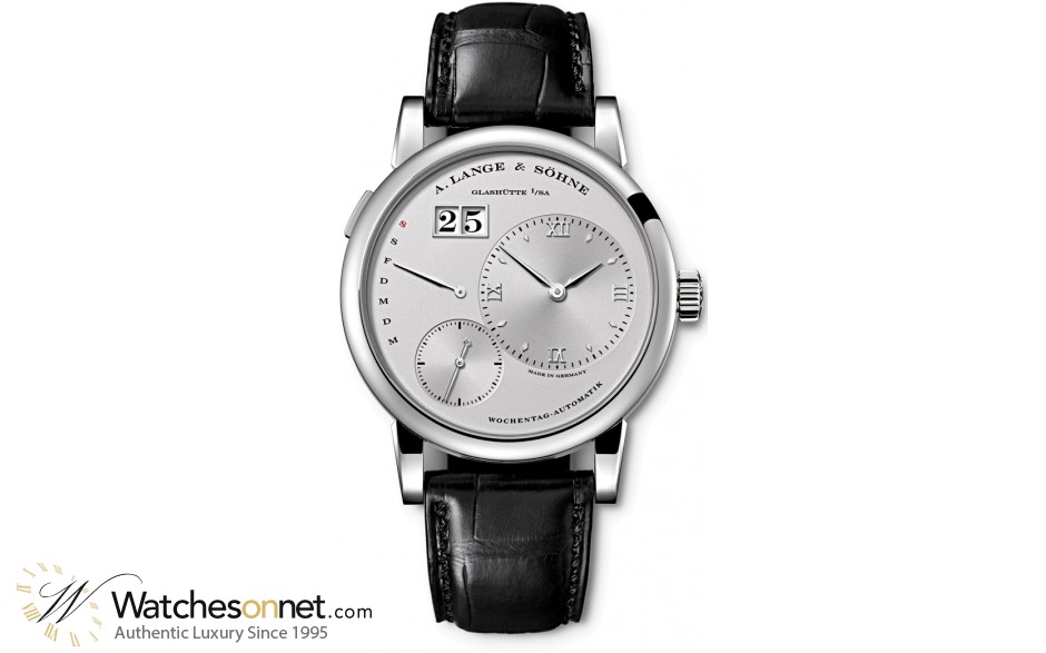 A. Lange & Sohne Lange 1  Automatic Men's Watch, 18K White Gold, Silver Dial, 320.025
