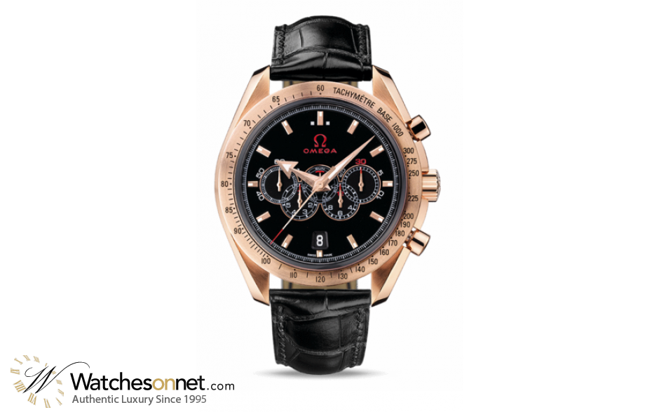 Omega Speedmaster Broad Arrow  Chronograph Automatic Men's Watch, 18K Rose Gold, Black Dial, 321.53.44.52.01.001