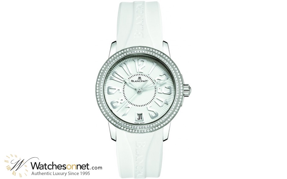 Blancpain Leman  Automatic Women's Watch, Stainless Steel, White Dial, 3300-4527-64B
