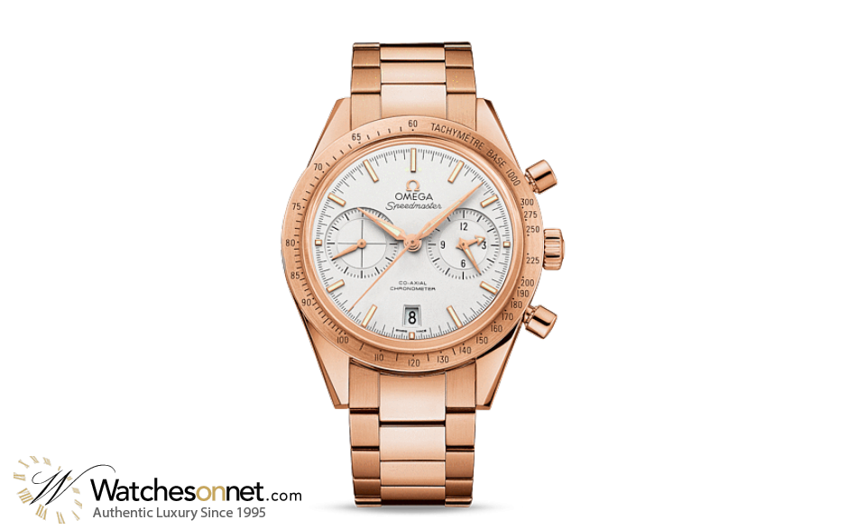 Omega Speedmaster  Chronograph Automatic Men's Watch, 18K Rose Gold, Silver Dial, 331.50.42.51.02.002