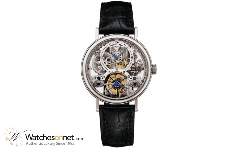 Breguet Classique Complications  Manual Winding Men's Watch, Platinum, Skeleton Dial, 3355PT/00/986