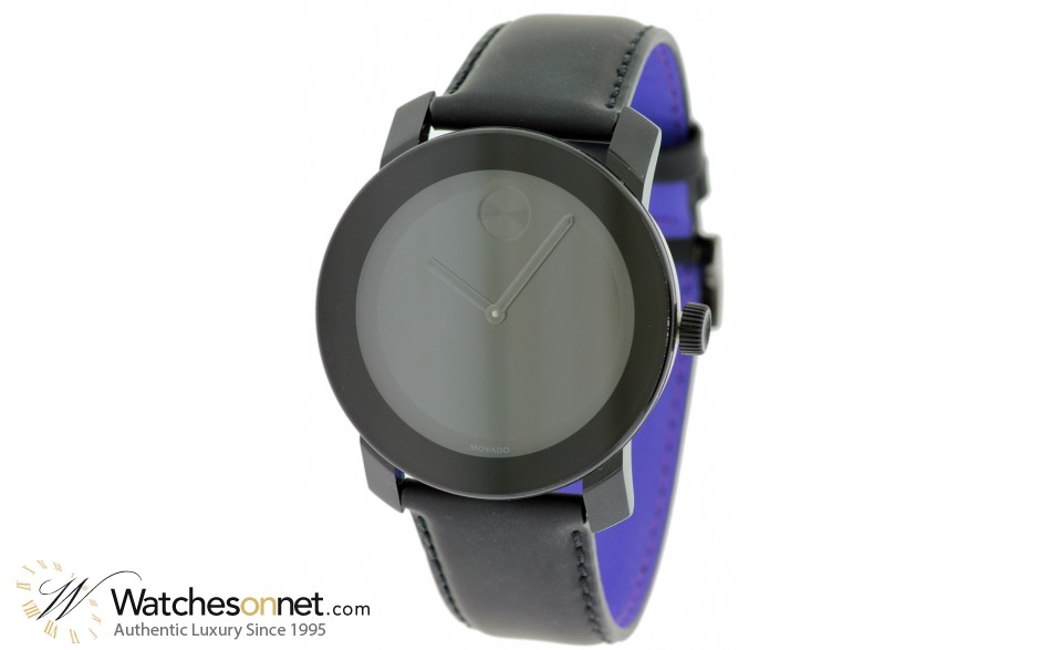 Movado Bold  Quartz Men's Watch, Stainless Steel, Black Dial, 3600005
