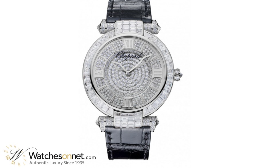 Chopard Imperiale  Automatic Women's Watch, 18K White Gold, Diamond Pave Dial, 384239-1003