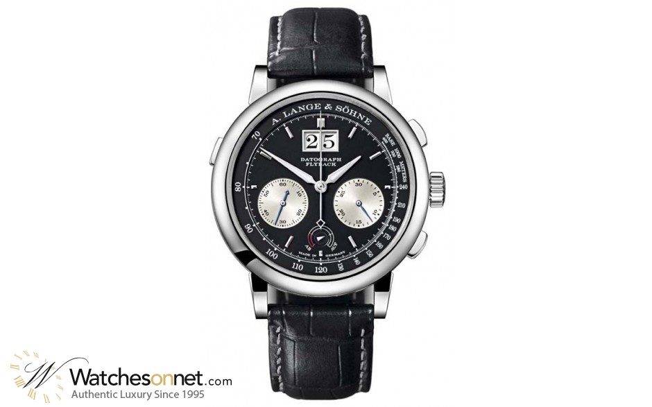 A. Lange & Sohne Datograph  Chronograph Manual Men's Watch, Platinum, Black Dial, 405.035