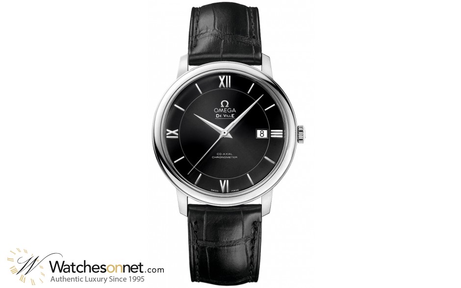 Omega De Ville  Automatic Men's Watch, Stainless Steel, Black Dial, 424.13.40.20.01.001