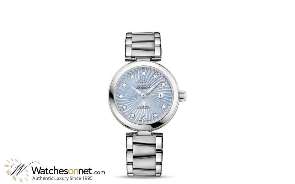 Omega De Ville Ladymatic  Automatic Women's Watch, Stainless Steel, Blue Dial, 425.30.34.20.57.002
