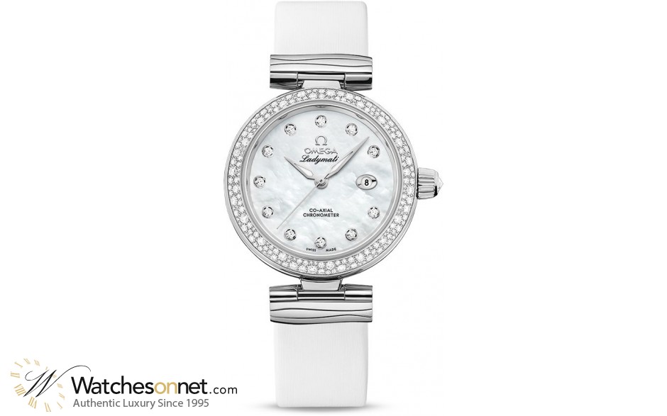 Omega De Ville Ladymatic  Automatic Women's Watch, Stainless Steel, Mother Of Pearl Dial, 425.37.34.20.55.002