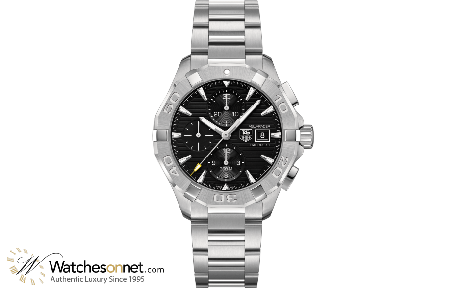 Tag Heuer Aquaracer  Automatic Men's Watch, Stainless Steel, Black Dial, CAY2110.BA0925