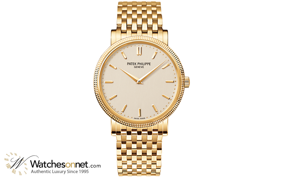 Patek Philippe Calatrava  Automatic Men's Watch, 18K Yellow Gold, White Dial, 5120/1J-001