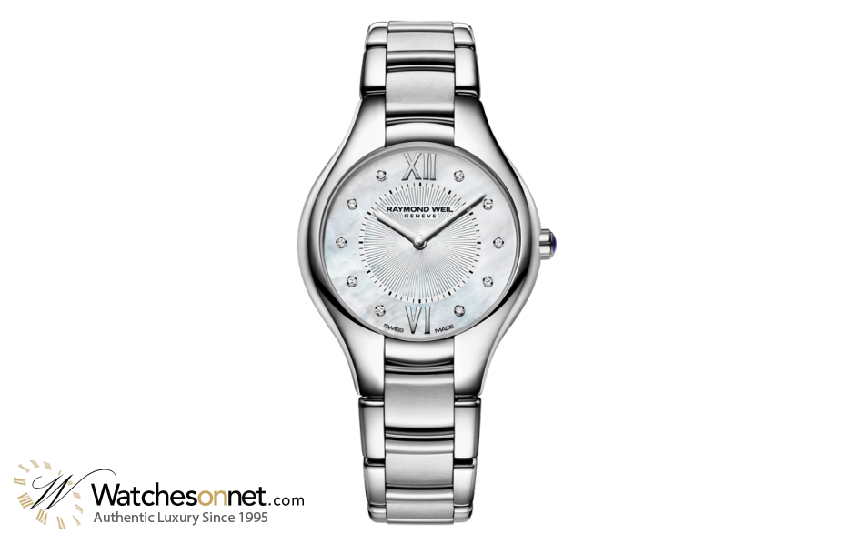 Raymond Weil Noemia  Quartz Women's Watch, Stainless Steel, Mother Of Pearl Dial, 5132-ST-00985
