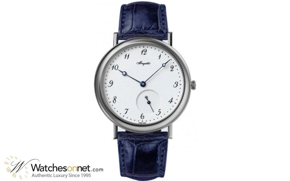 Breguet Classique  Automatic Men's Watch, 18K White Gold, White Dial, 5140BB/29/9W6