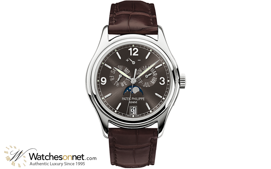 Patek Philippe Complications  Automatic With Power Reserve Men's Watch, 18K White Gold, Grey Dial, 5146G-010