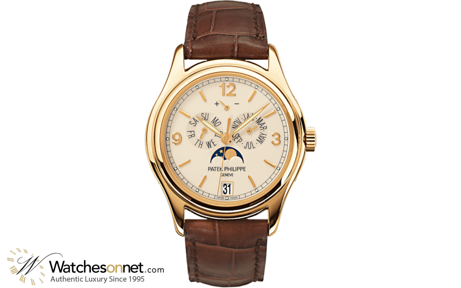 Patek Philippe Complications  Automatic With Power Reserve Men's Watch, 18K Yellow Gold, Cream Dial, 5146J-001