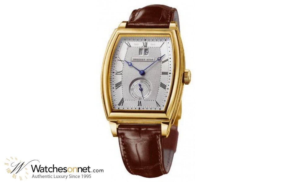 Breguet Heritage  Automatic Men's Watch, 18K Yellow Gold, Silver Dial, 5480BA/12/996