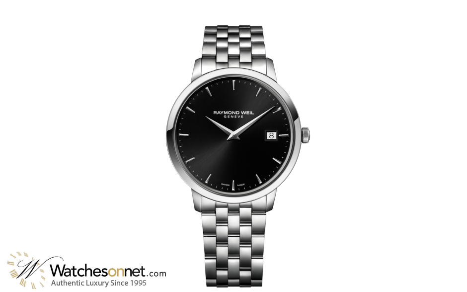Raymond Weil Toccata  Quartz Men's Watch, Stainless Steel, Black Dial, 5588-ST-20001