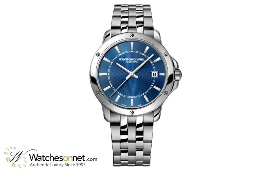 Raymond Weil Tango  Quartz Men's Watch, Stainless Steel, Blue Dial, 5591-ST-50001