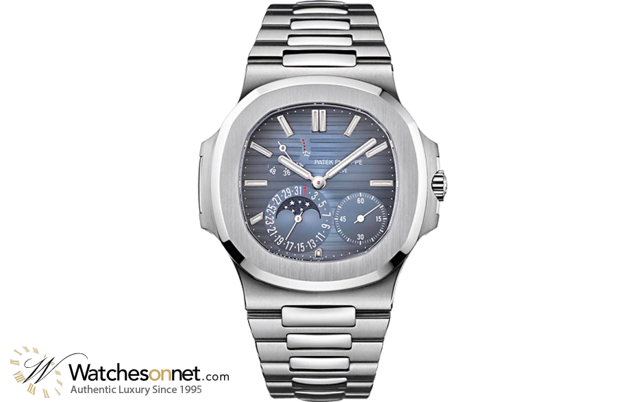 Patek Philippe Nautilus Limited Edition  Automatic With Power Reserve Men's Watch, Stainless Steel, Blue Dial, 5712-1A