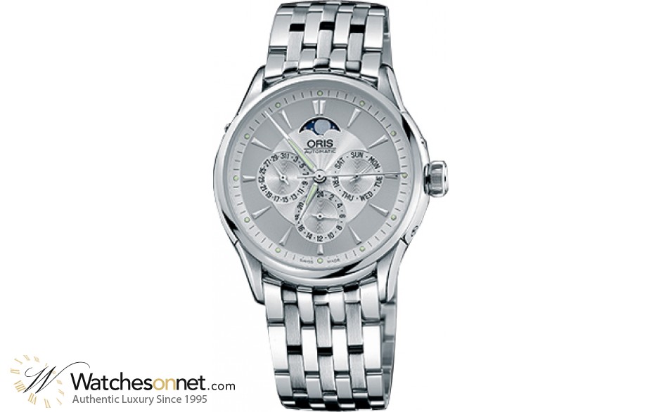 Oris Culture Artelier  Automatic Men's Watch, Stainless Steel, Silver Dial, 581-7592-4051-MB