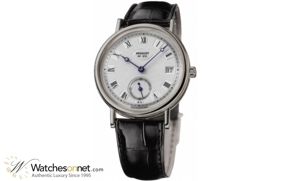 Breguet Classique  Automatic Men's Watch, 18K White Gold, Silver Dial, 5920BB/15/984