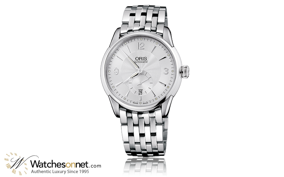 Oris Artelier  Automatic Men's Watch, Stainless Steel, Silver Dial, 623-7582-4071-07-8-21-73