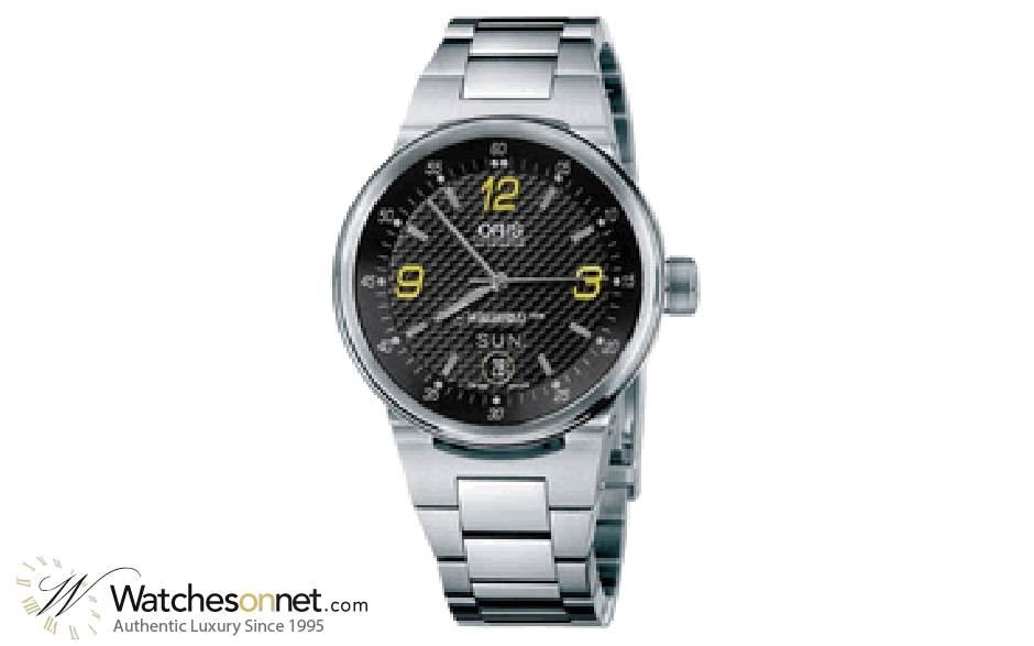 Oris Motor Sport Williams F1 Team  Automatic Men's Watch, Stainless Steel, Black Dial, 635-7560-4142-MB