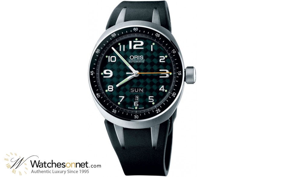 Oris Motor Sport TT3 Day Date  Automatic Men's Watch, Titanium, Black Dial, 635-7588-7067-RS