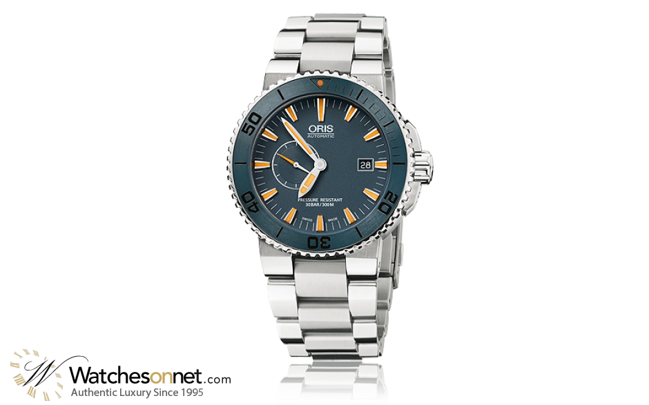 Oris   Automatic Men's Watch, Titanium, Blue Dial, 643-7654-7185-Set-MB