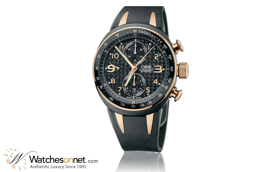 Oris   Chronograph Automatic Men's Watch, Titanium, Black Dial, 674-7587-7764-07-4-28-03R