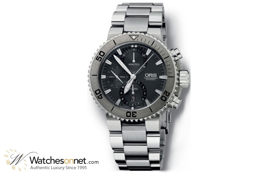 Oris Aquis  Automatic Men's Watch, Titanium, White Dial, 674-7655-7253-MB