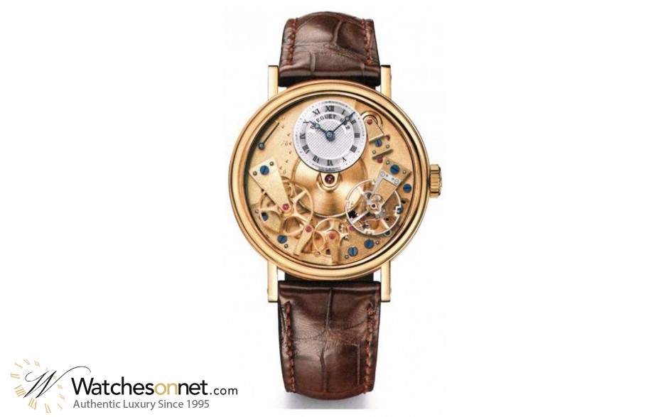 Breguet Tradition  Automatic Men's Watch, 18K Yellow Gold, Skeleton Dial, 7037BA/11/9V6