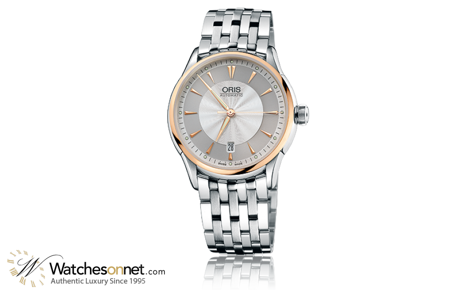 Oris Artelier  Automatic Men's Watch, Stainless Steel, Silver Dial, 733-7591-6351-07-8-21-73