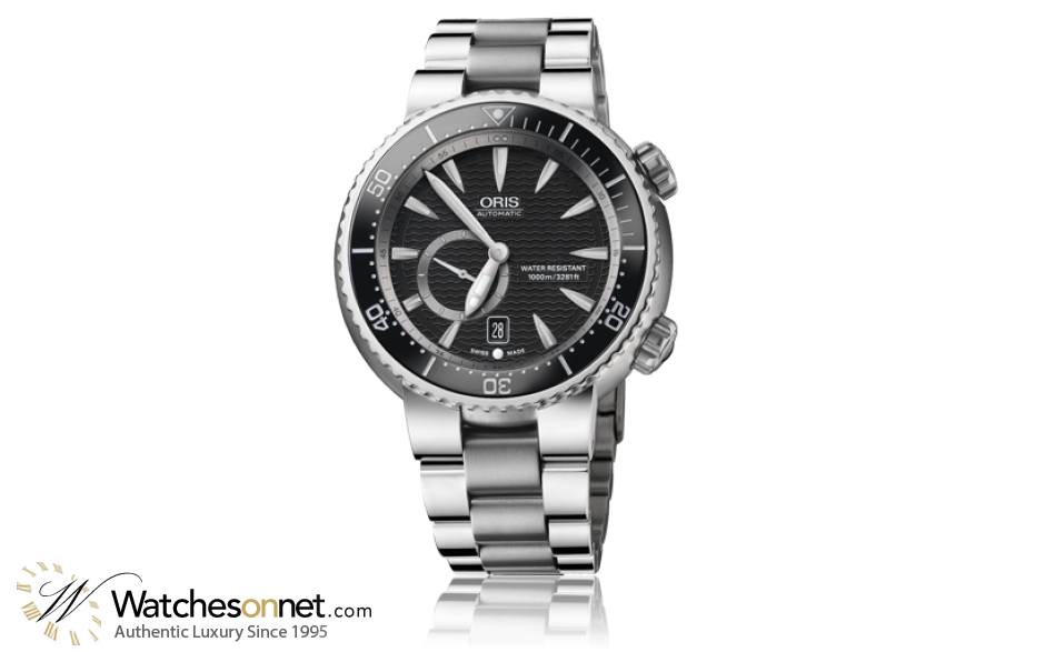 Oris Divers Date  Automatic Men's Watch, Titanium, Black Dial, 743-7638-7454-07-8-24-70PEB