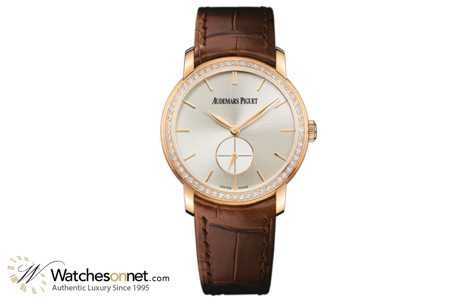Audemars Piguet Jules Audemars  Mechanical Women's Watch, 18K Rose Gold, Silver Dial, 77239OR.ZZ.A088CR.01