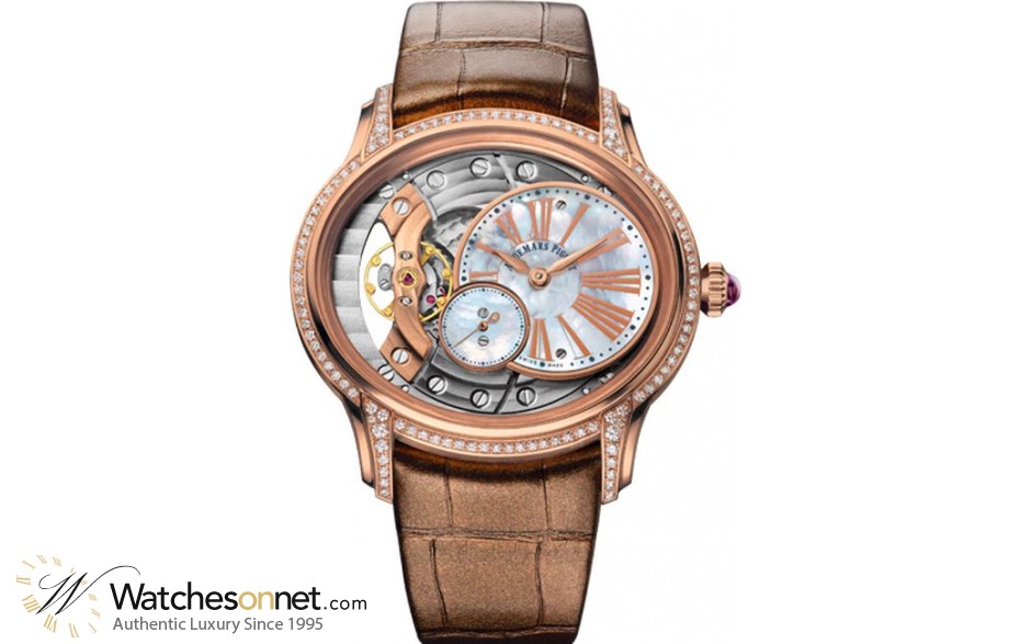 Audemars Piguet Millenary  Automatic Men's Watch, 18K Rose Gold, Mother Of Pearl Dial, 77247OR.ZZ.A812CR.01