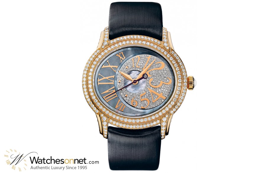 Audemars Piguet Millenary  Automatic Women's Watch, 18K Rose Gold, Black Mother Of Pearl Dial, 77303OR.ZZ.D009SU.01