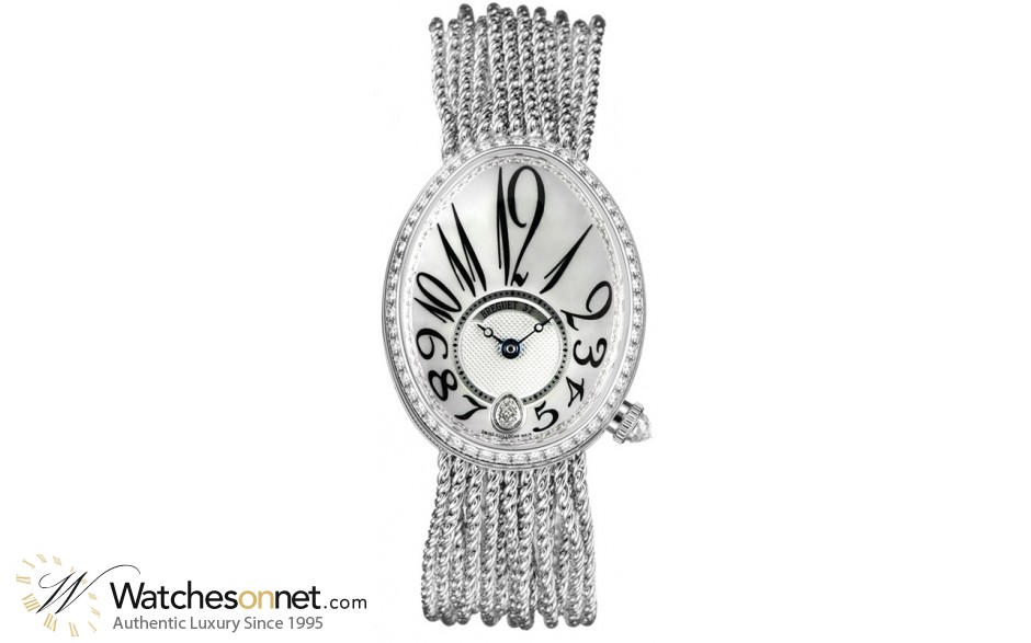 Breguet Reine De Naples  Automatic Women's Watch, 18K White Gold, Mother Of Pearl & Diamonds Dial, 8918BB/58/J39.D00D
