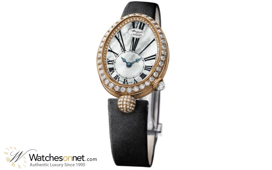 Breguet Reine De Naples  Automatic Women's Watch, 18K Rose Gold, Mother Of Pearl & Diamonds Dial, 8928BR/51/844.DD0D