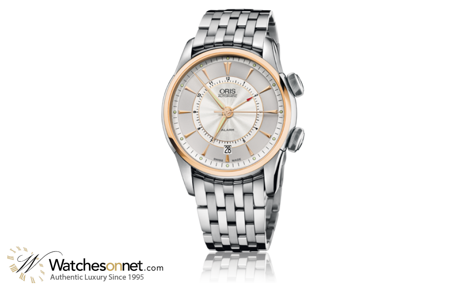 Oris Artelier  Automatic Men's Watch, Stainless Steel, Silver Dial, 908-7607-6351-Set-MB