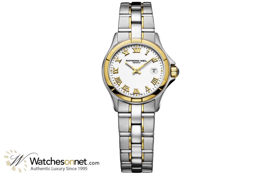 Raymond Weil Parsifal  Quartz Women's Watch, 18K Yellow Gold, White Dial, 9460-SG-00308