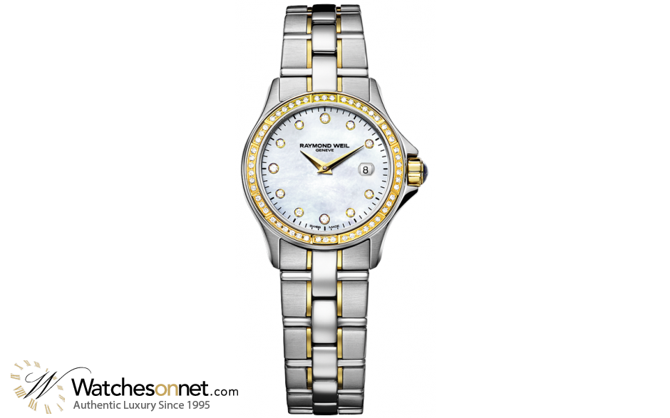 Raymond Weil Parsifal  Quartz Women's Watch, 18K Yellow Gold, Mother Of Pearl Dial, 9460-SGS-97081