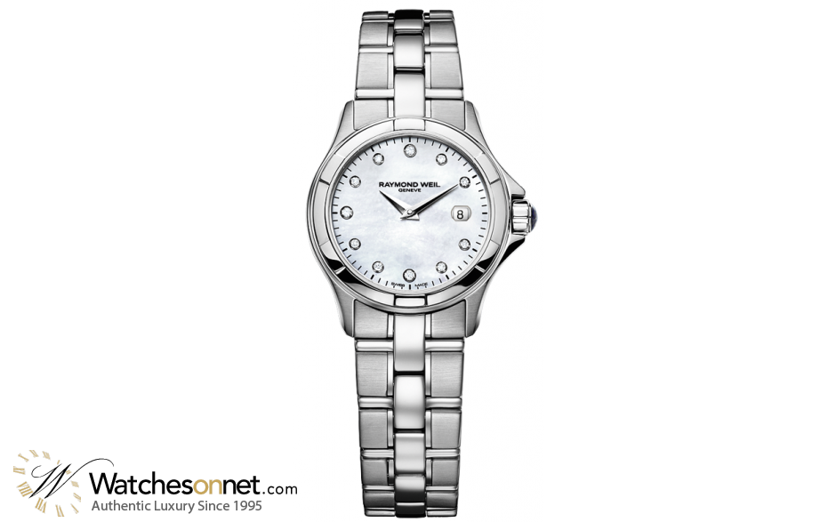Raymond Weil Parsifal  Quartz Women's Watch, Stainless Steel, Mother Of Pearl Dial, 9460-ST-97081