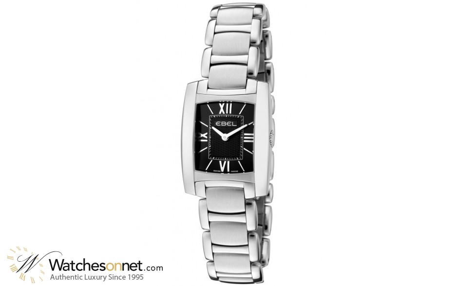 Ebel   Quartz Women's Watch, Stainless Steel, Black Dial, 9976M22/54500