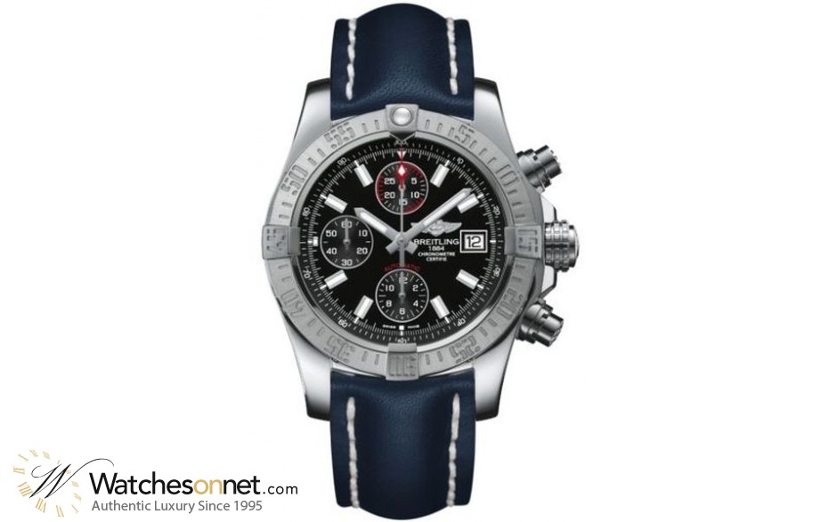Breitling Avenger II  Automatic Men's Watch, Stainless Steel, Black Dial, A1338111.BC32.105X