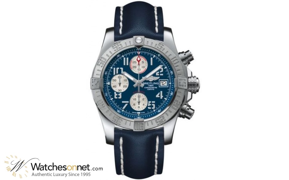 Breitling Avenger II  Automatic Men's Watch, Stainless Steel, Blue Dial, A1338111.C870.112X