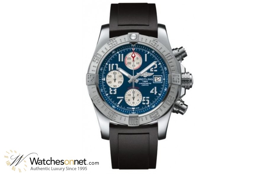 Breitling Avenger II  Automatic Men's Watch, Stainless Steel, Blue Dial, A1338111.C870.134S