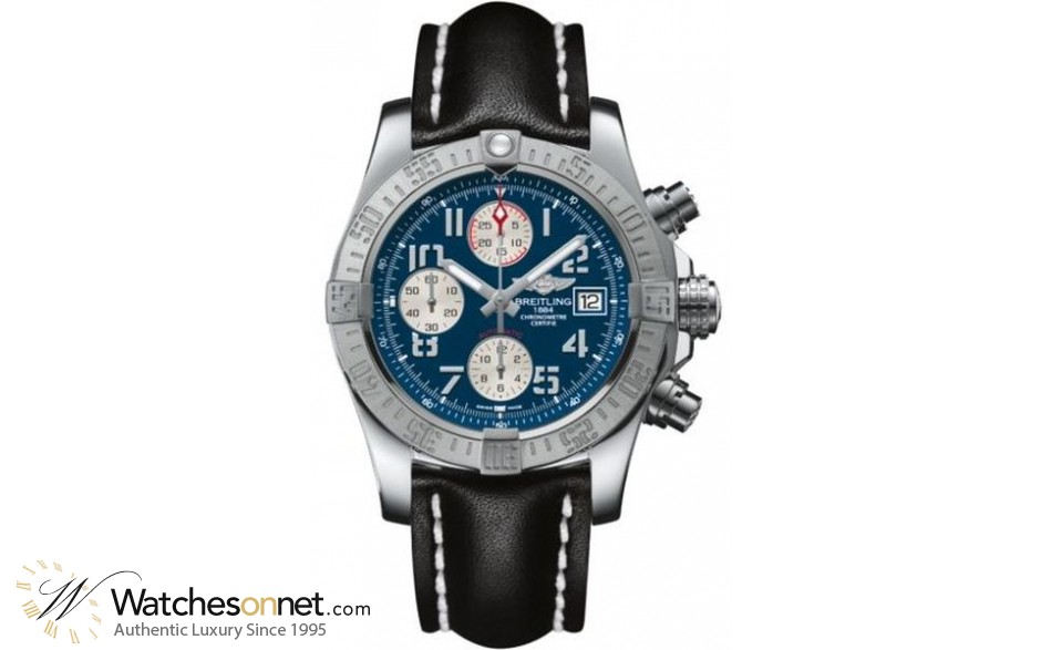 Breitling Avenger II  Automatic Men's Watch, Stainless Steel, Blue Dial, A1338111.C870.435X