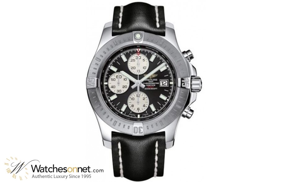 Breitling Colt Chronograph Automatic  Automatic Men's Watch, Stainless Steel, Black Dial, A1338811.BD83.436X